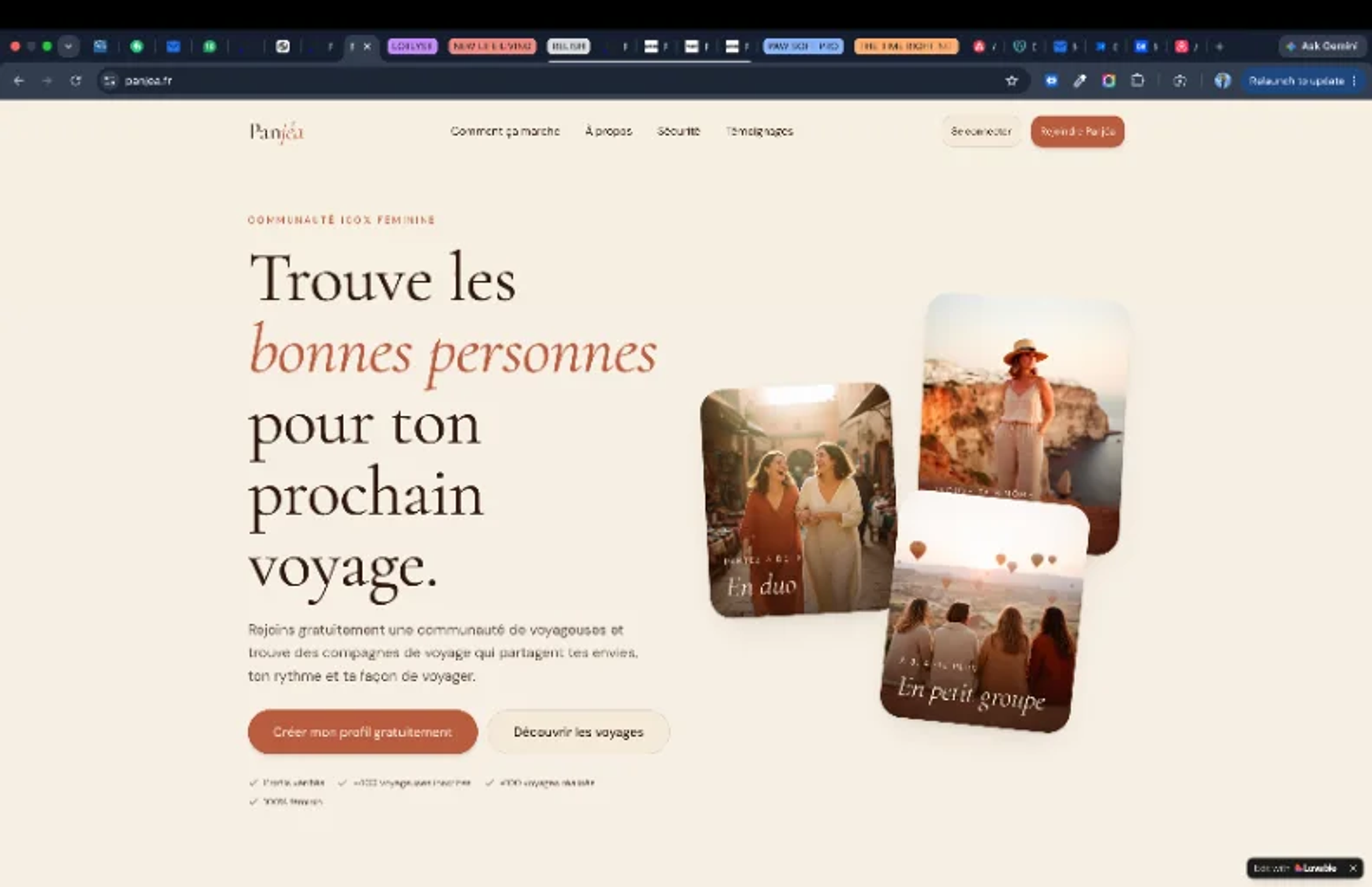 Panjéa product interface — the response in practice