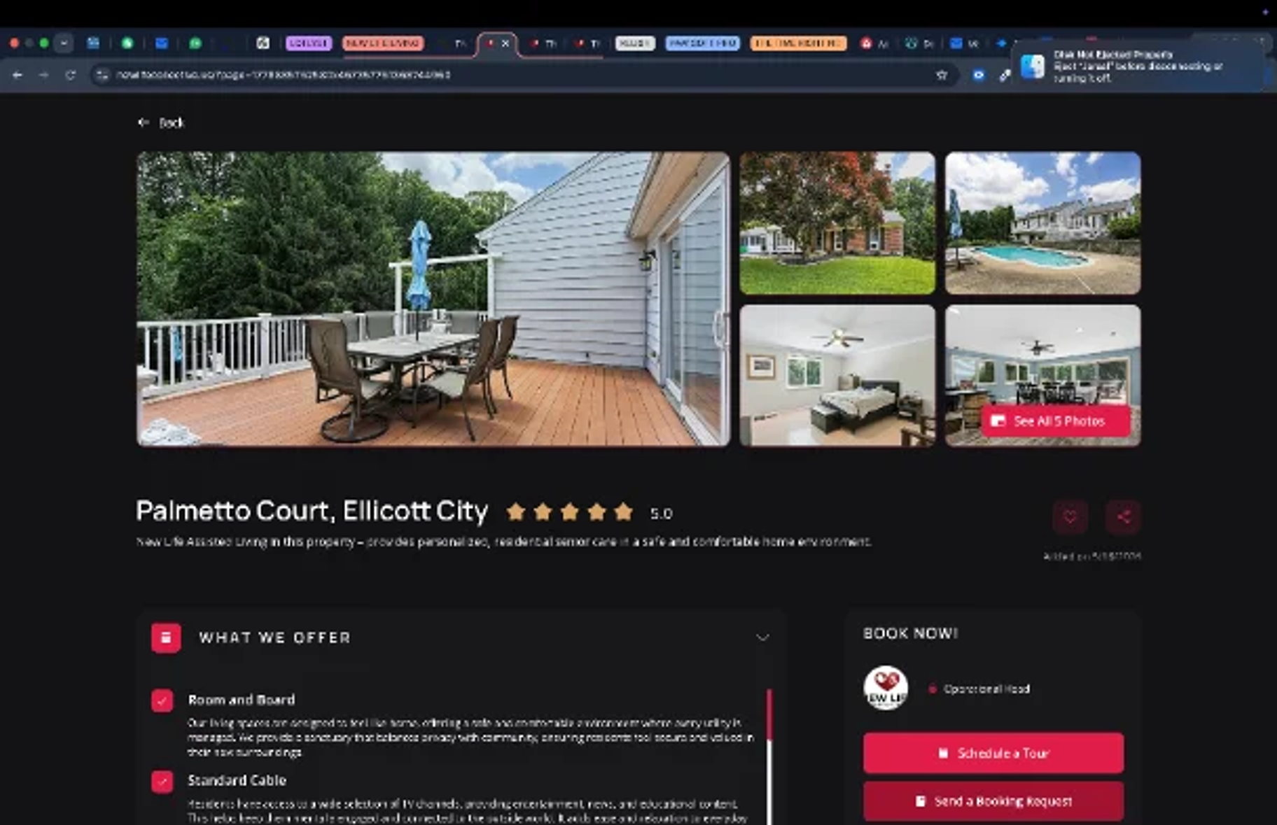 The New Life Collective experience design and product screen
